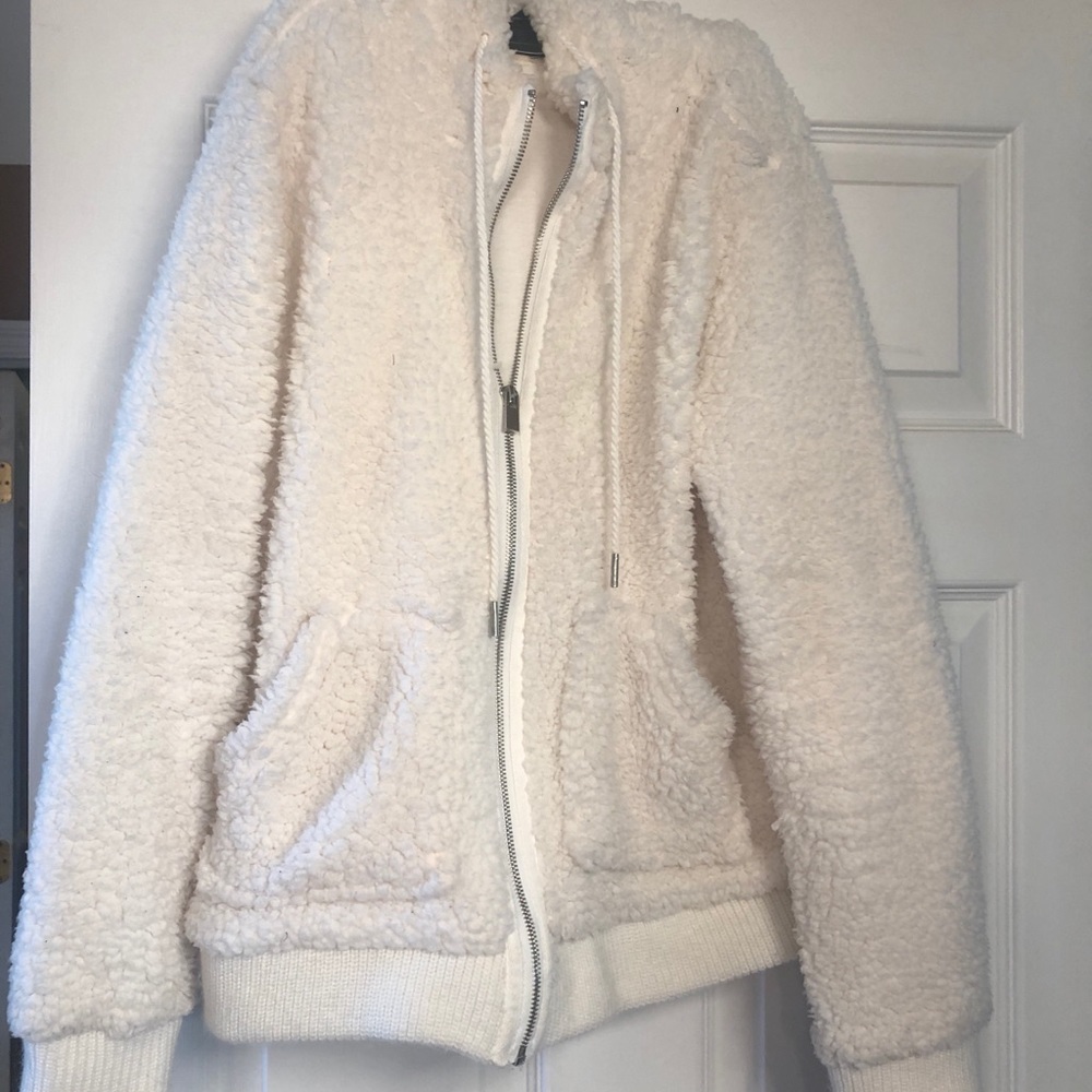 Fuzzy Hooded Jacket!